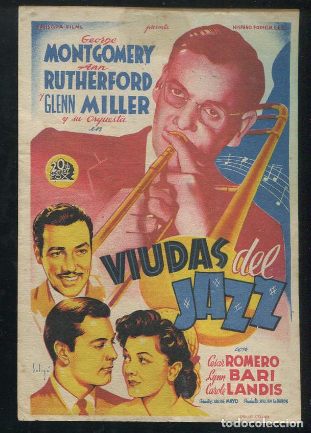 Cine: PROGRAMA SOLIGO - Viudas del Jazz - Ann Rutherford, George Montgomery - Foto 1