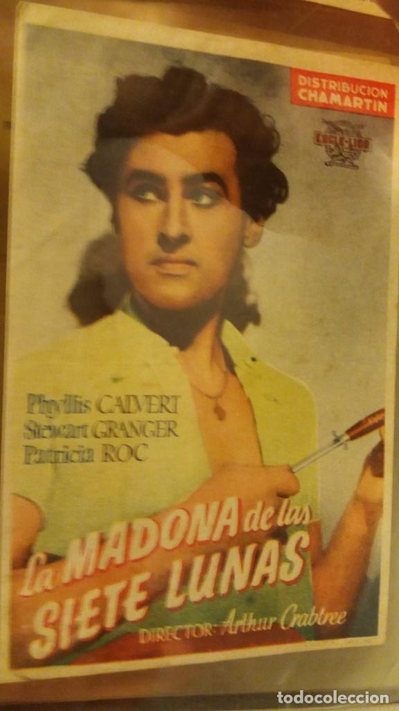 Cine: ANTIGUO FOLLETO PROGRAMA CINE La madona de las siete lunas.