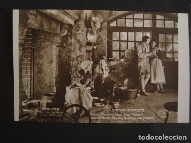  Foglietti di film di film antichi di cinema: VINDICTA - FILM GAUMONT - TARJETA POSTAL -VER FOTOS -(C-3060)