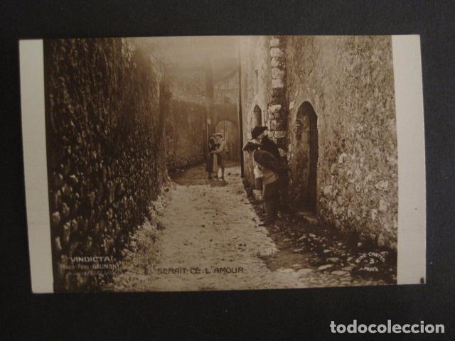  Foglietti di film di film antichi di cinema: VINDICTA - FILM GAUMONT - TARJETA POSTAL -VER FOTOS -(C-3062)