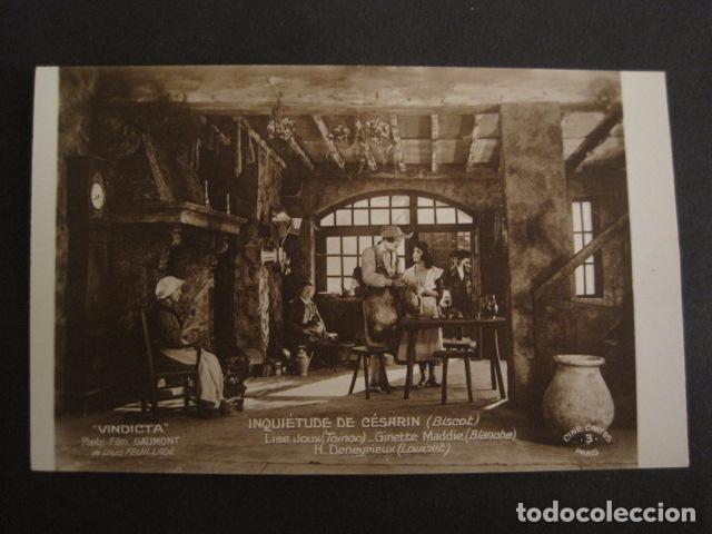  Foglietti di film di film antichi di cinema: VINDICTA - FILM GAUMONT - TARJETA POSTAL -VER FOTOS -(C-3064)