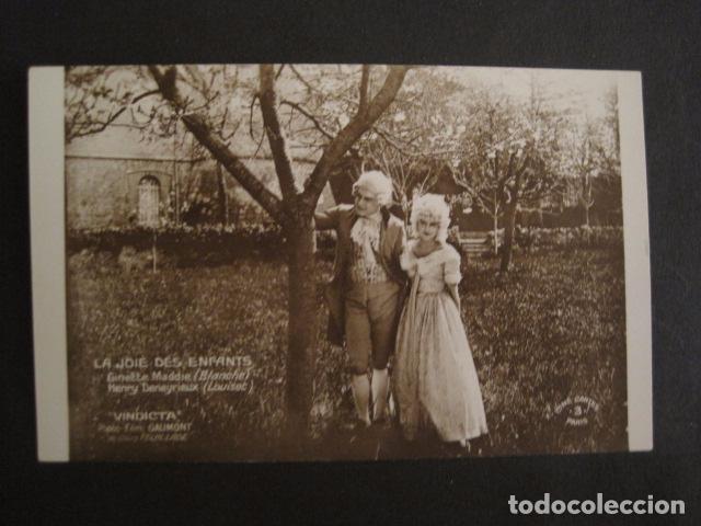  Foglietti di film di film antichi di cinema: VINDICTA - FILM GAUMONT - TARJETA POSTAL -VER FOTOS -(C-3065)