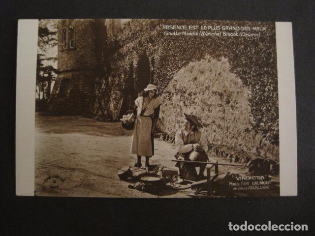 Foglietti di film di film antichi di cinema: VINDICTA - FILM GAUMONT - TARJETA POSTAL -VER FOTOS -(C-3066)