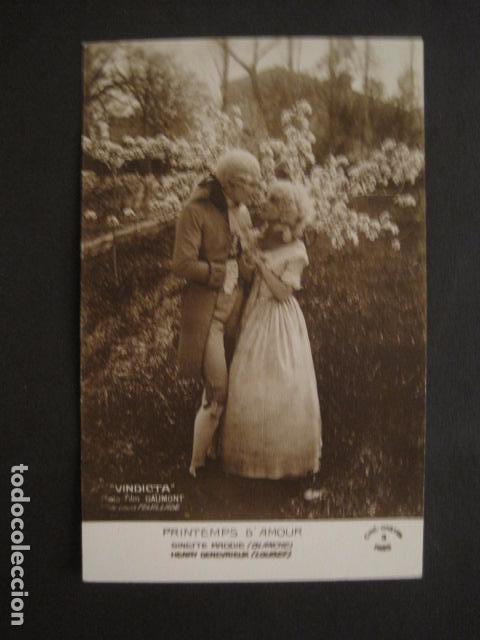  Foglietti di film di film antichi di cinema: VINDICTA - FILM GAUMONT - TARJETA POSTAL -VER FOTOS -(C-3067)