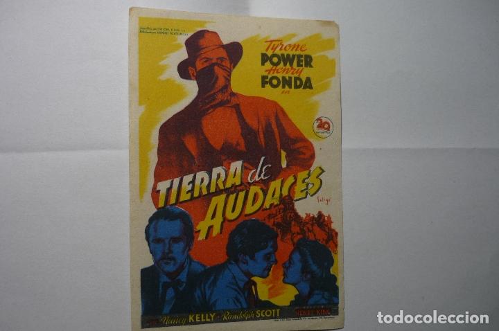 Cine: programa tierra de audaces -tyrone power - - Foto 1