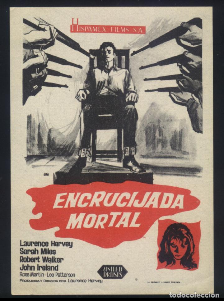  Foglietti di film di film antichi di cinema: Q-06736- ENCRUCIJADA MORTAL (The Ceremony) Laurence Harvey - Sarah Miles - Robert Walker Jr.