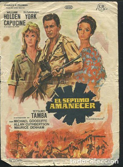 Cine: PROGRAMA El Septimo Amanecer - William Holden Susannah York Capucine - Foto 1
