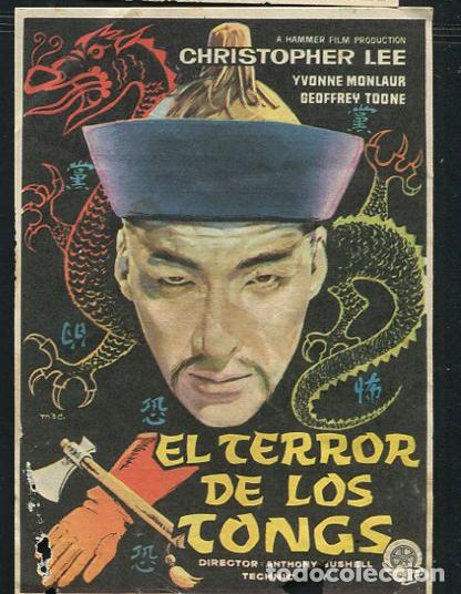 Cine: PROGRAMA EL TERROR DE LOS TONGS, SENCILLO, CRISTOPHER LEE CON PUBLICIDAD - Foto 1
