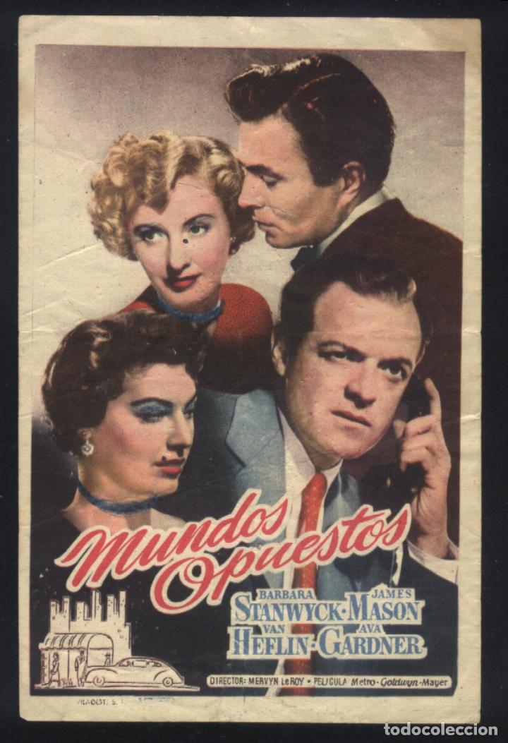  Foglietti di film di film antichi di cinema: Q-01218- MUNDOS OPUESTOS (East Side, West Side) (CINE LOS SANTOS) Barbara Stanwyck - James Mason