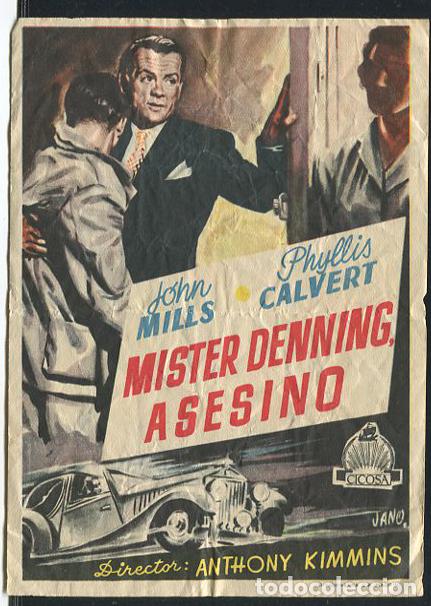 Cine: PROGRAMA Mister Denning, Asesino - John Mills, Phyllis Calvert - Foto 1