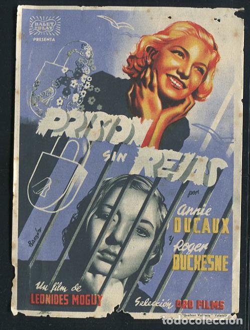 Cine: PROGRAMA Prisi&oacute;n sin Rejas - Annie Ducaux, Roger Duchesne - Foto 1