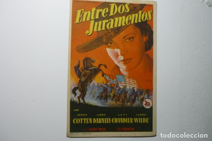 Cine: programa entre dos juramentos .-linda darnell -j.cotten ----bb - Foto 1