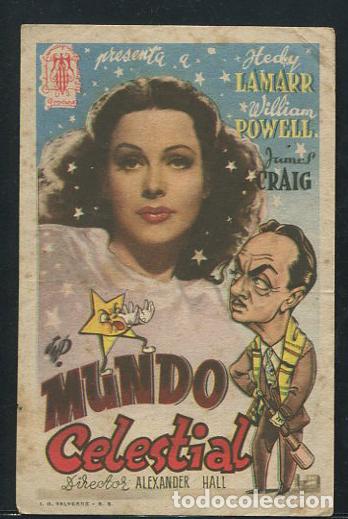 Cine: PROGRAMA MUNDO CELESTIAL - HEDY LAMARR, WILLIAM POWELL JAMES CRAIG - Foto 1