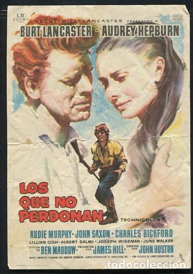 Cine: PROGRAMA Los que no perdonan - Burt Lancaster, Audrey hepburn - Foto 1 - 68999301