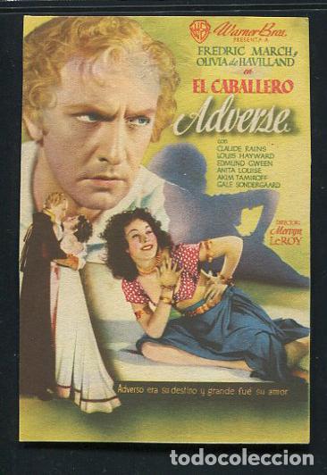 Cine: PROGRAMA EL CABALLERO ADVERSE, con Fredric March. - Foto 1