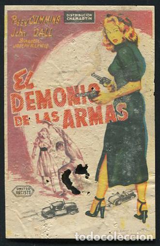 Cine: PROGRAMA EL DEMONIO DE LAS ARMAS (JOSEPH LEWIS) PEGGY CUMMINS, JOHN DALL, - Foto 1