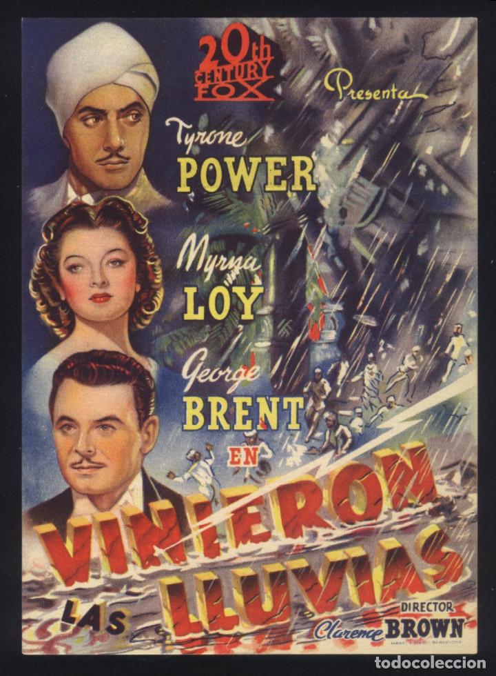 Cine: Q-06750- VINIERON LAS LLUVIAS (The Rains Came) (CINE COLISEO OLIMPIA) Myrna Loy - Tyrone Power