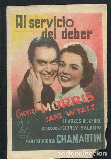 Cine: PROGRAMA AL SERVICIO DEL DEBER-SIDNEY SALKOW-CHESTER MORRIS-JANE WYATT - Foto 1