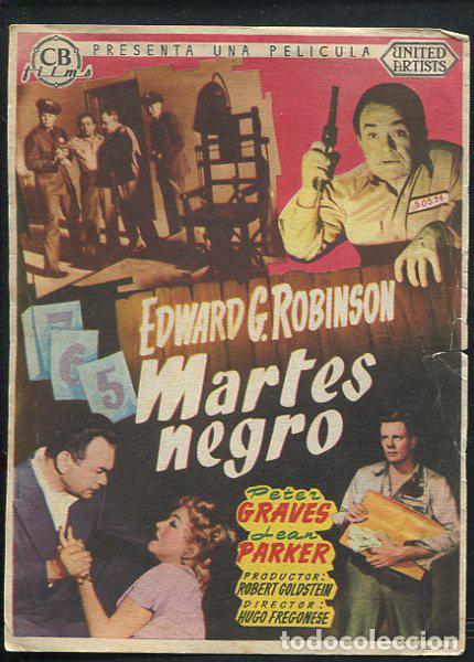 Cine: PROGRAMA Martes Negro - Edward G. Robinson, Peter Graves - Foto 1