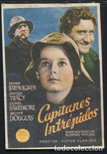 Cine: PROGRAMA CAPITANES INTREPIDOS - SPENCER TRACY - MICKEY ROONEY - Foto 1
