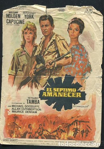 Cine: PROGRAMA El Septimo Amanecer - William Holden Susannah York Capucine - Foto 1