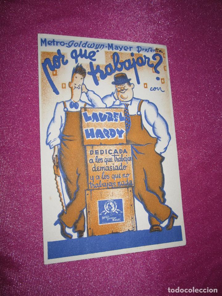 Cine: POR QUE TRABAJAR LAUREL Y HARDY PROGRAMA ORIGINAL C15 22 - Foto 3