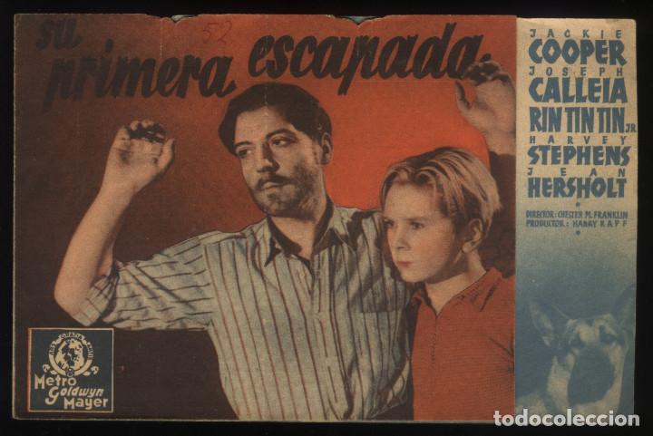 Kino: Q-06776- SU PIMERA ESCAPADA (Tough Guy) DOBLE (CINE GRAN VIA - VALENCIA) JACKIE COOPER - RIN TIN TIN