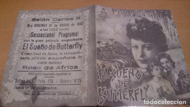 Cine: programa de cine doble el sue&ntilde;o de butterfly con publicidad - Foto 1
