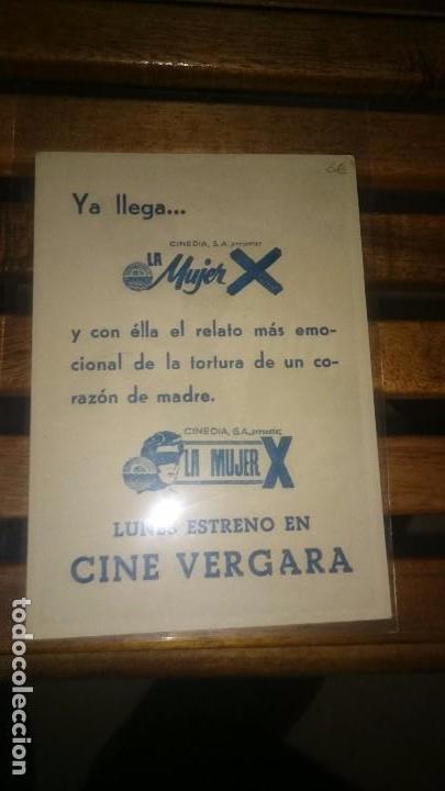 Cine: programa de cine simple la mujer x con publiciad - Foto 2