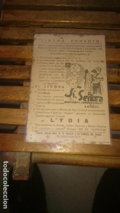 Cine: programa de cine doble lydia con publicidad - Foto 2