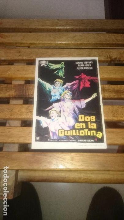 Cine: programa de cine simple dos en la guillotina con publicidad - Foto 1