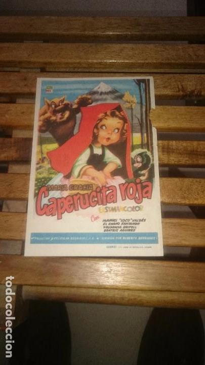 Cine: programa de cine simple caperucita roja con publicidad - Foto 1