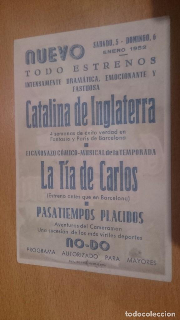 Cine: programa de cine simple con publicidad catalina de inglaterra - Foto 2