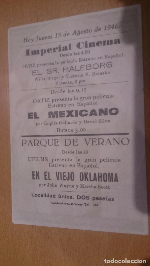 Cine: programa de cine simple con publicidad el mexicano - Foto 2