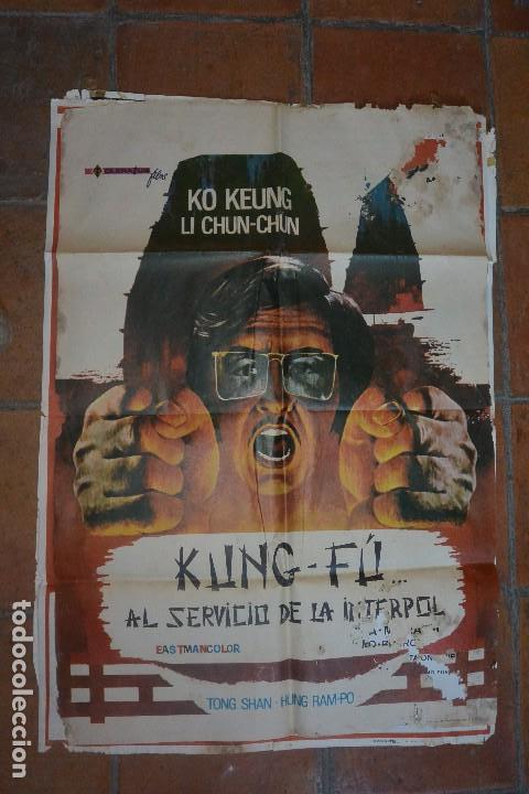Cine: CARTEL CINE KUNG FU AL SERVICIO DE LA INTERPOL - Foto 1