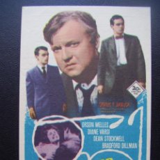  Foglietti di film di film antichi di cinema: IMPULSO CRIMINAL, ORSON WELLES, MAJESTIC CINEMA, 1964. Lote 71203693