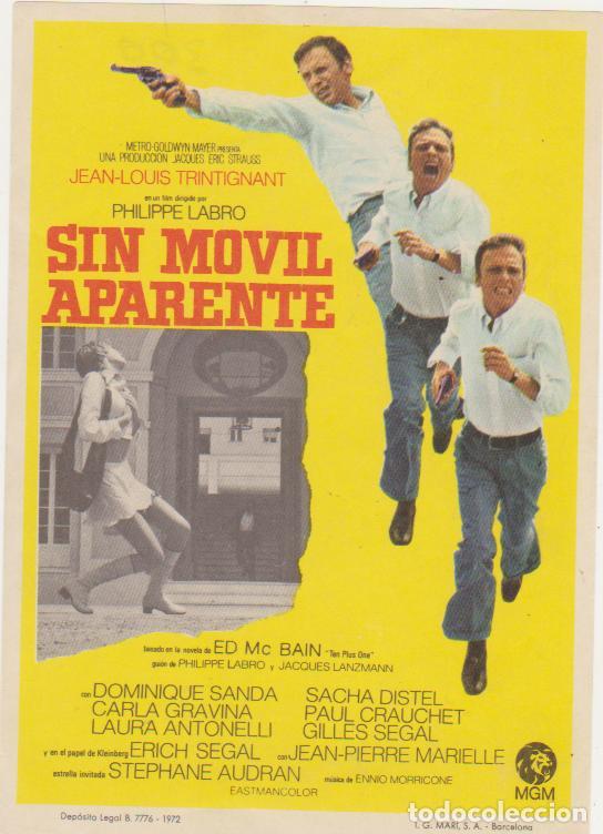 Cine: Sin movil aparente. Sencillo de MGM. - Foto 1