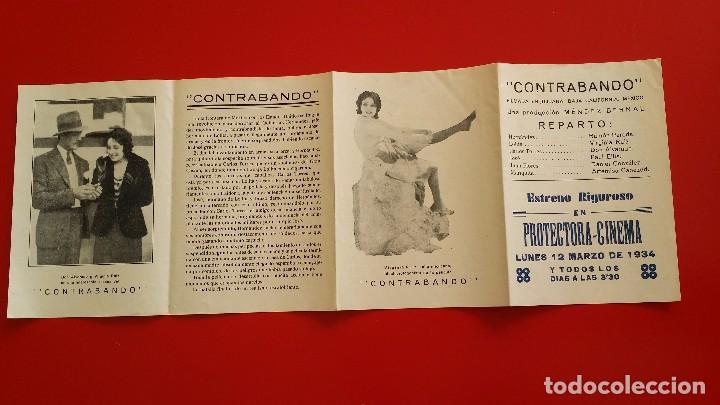 Cine: PROGRAMA DE CINE - CONTRABANDO COMPLETO - FOLLETO DE MANO 100% ORIGINAL - Foto 1