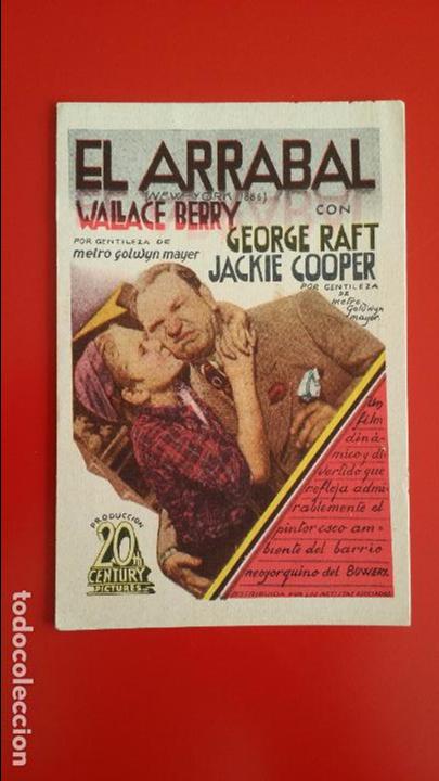 Cine: 4 PROGRAMA DE CINE - EL ARRABAL - FOLLETO DE MANO 100% ORIGINAL - Foto 3
