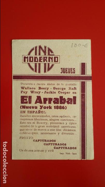 Cine: 4 PROGRAMA DE CINE - EL ARRABAL - FOLLETO DE MANO 100% ORIGINAL - Foto 4