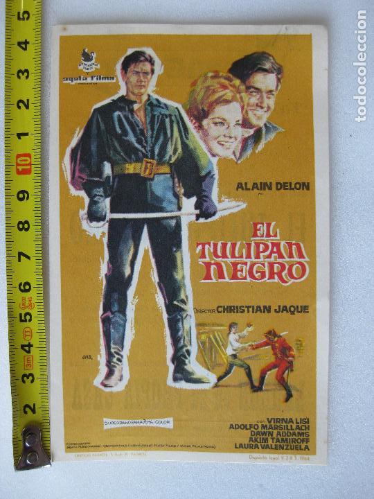  Foglietti di film di film antichi di cinema: EL TULIPAN NEGRO - CON PUBLICIDAD