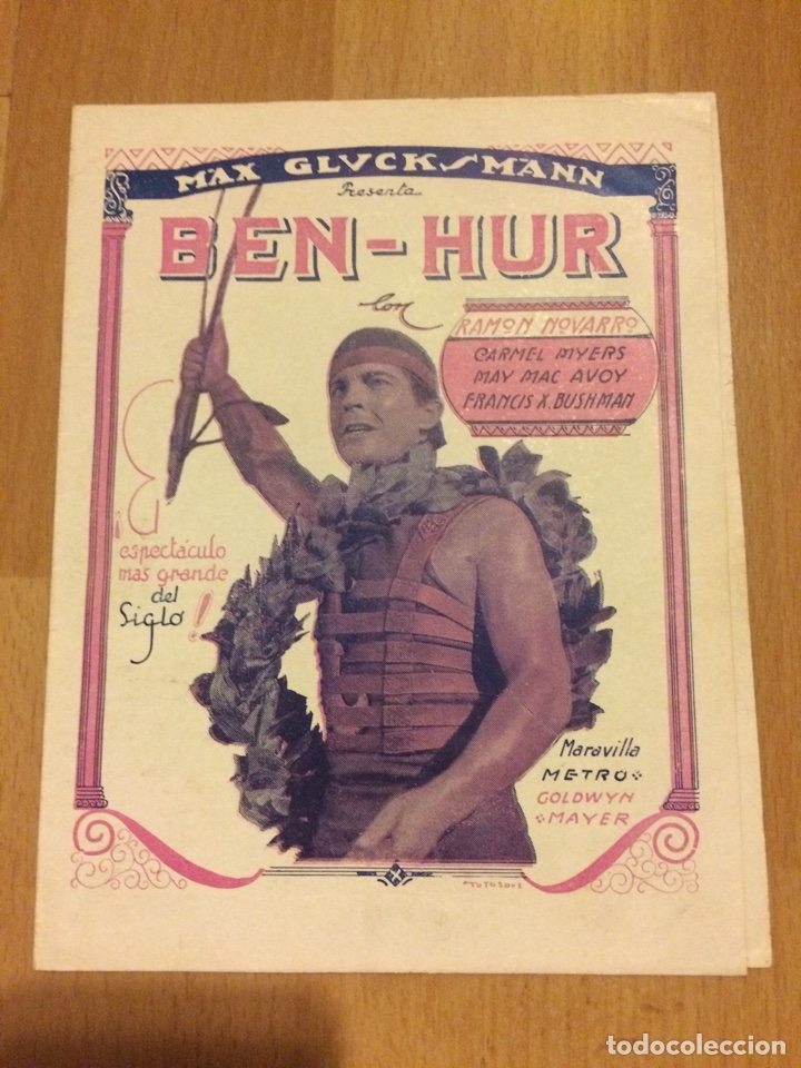 Cine: Programa ben hur Ramon novarro - Foto 1