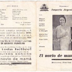 Cine: EL NOVIO DE MAMA - IMPERIO ARGENTINA - 1935. Lote 72281739