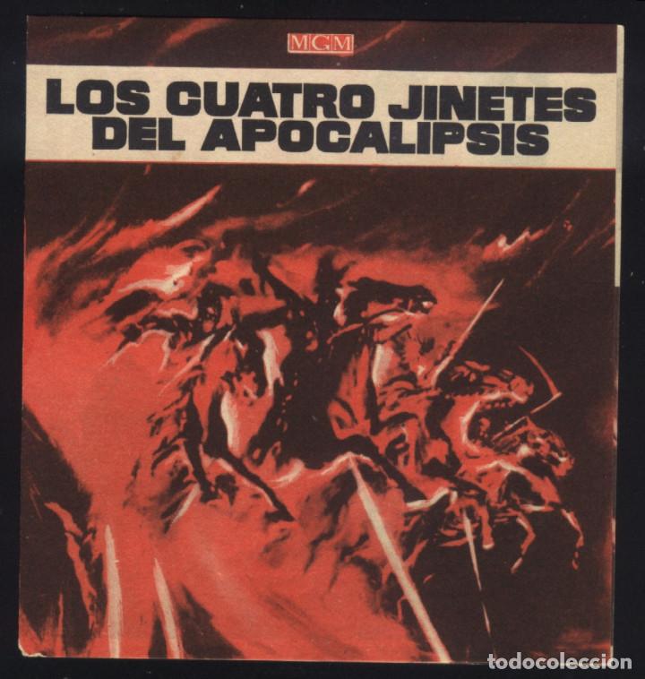 Folhetos de m&atilde;o de filmes antigos de cinema: Q-06814- LOS CUATRO JINETES DEL APOCALIPSIS (The Four Horsemen of the Apocalypse) (DOBLE) GLENN FORD