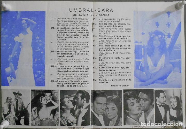 Cine: PTCC 151 SARA MONTIEL INCREIBLE SARA PROGRAMA LIBRITO TEATRO ESPA&Ntilde;OL1977 - Foto 2