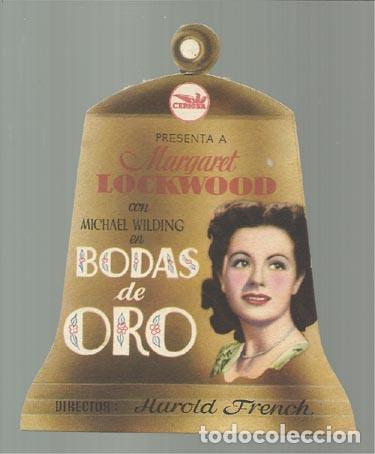 Cine: Programa de mano troquelado BODAS DE ORO, buen estado. - Foto 1