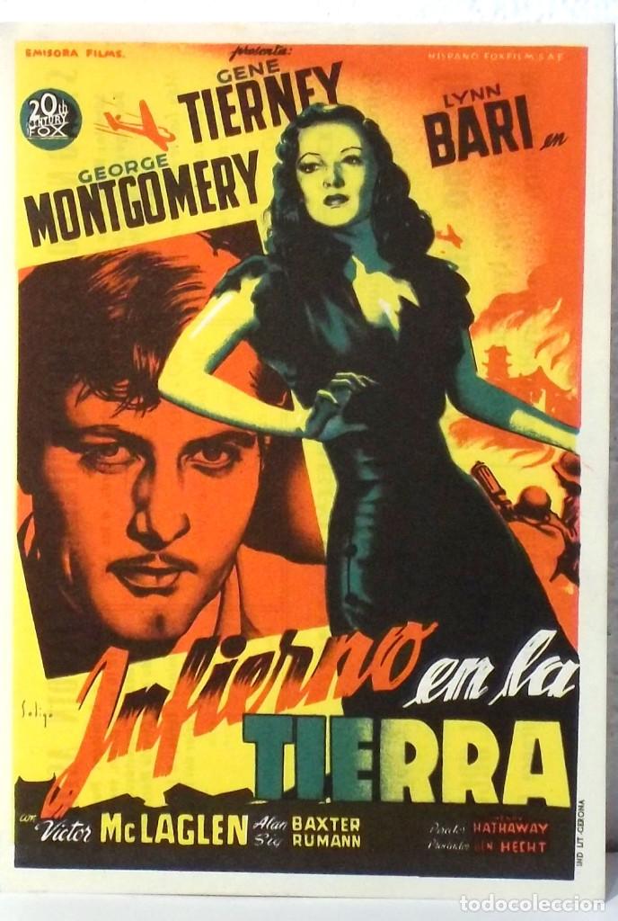 Cine: PROGRAMA DE CINE - INFIERNO EN LA TIERRA - COMPRA MINIMA 5&euro; - Foto 1