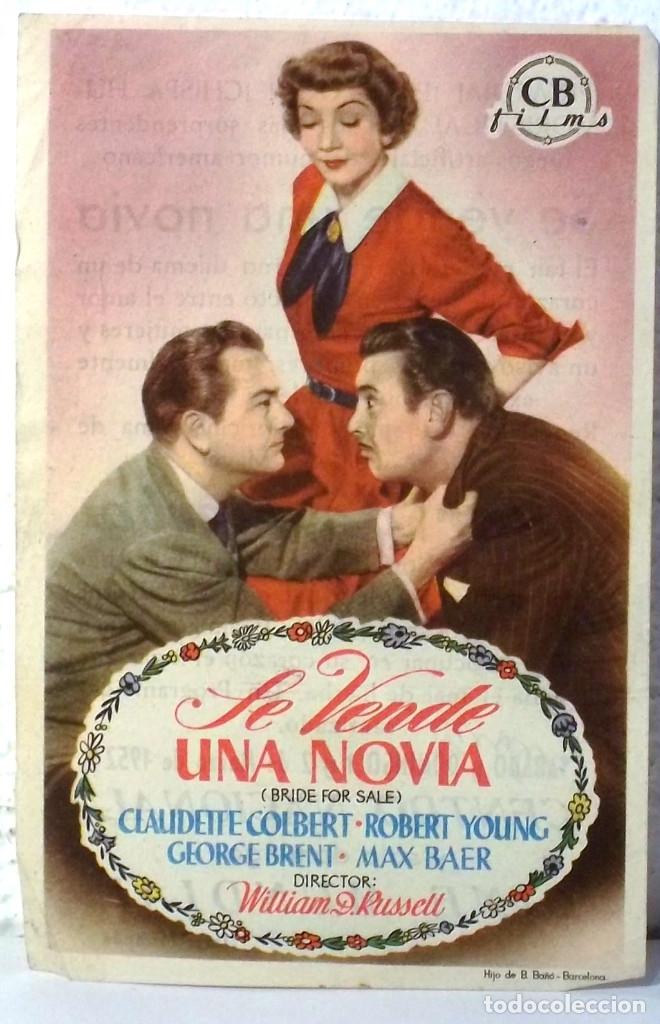 Cine: PROGRAMA DE CINE - SE VENDE UNA NOVIA - COMPRA MINIMA 5&euro; - Foto 1