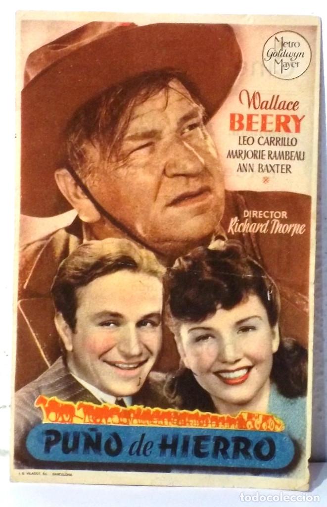 Cine: PROGRAMA DE CINE - PU&Ntilde;O DE HIERRO - CON PUBLICIDAD - - Foto 1