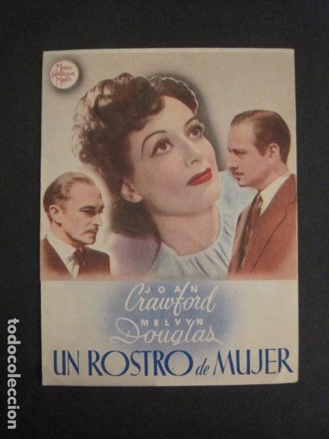 Cinema: UN ROSTRO DE MUJER-DOBLE-PROGRAMA DE CINE-VER FOTOS -(K-5447)
